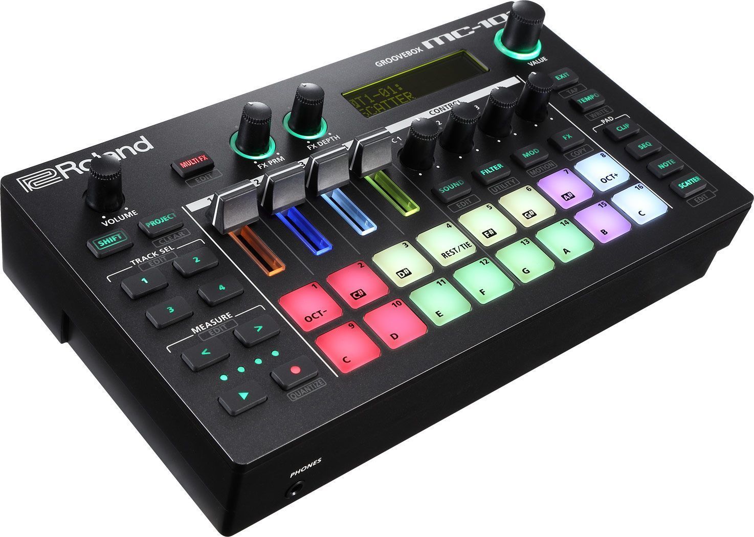 Компактный 4-трековый грувбокс ROLAND MC-101