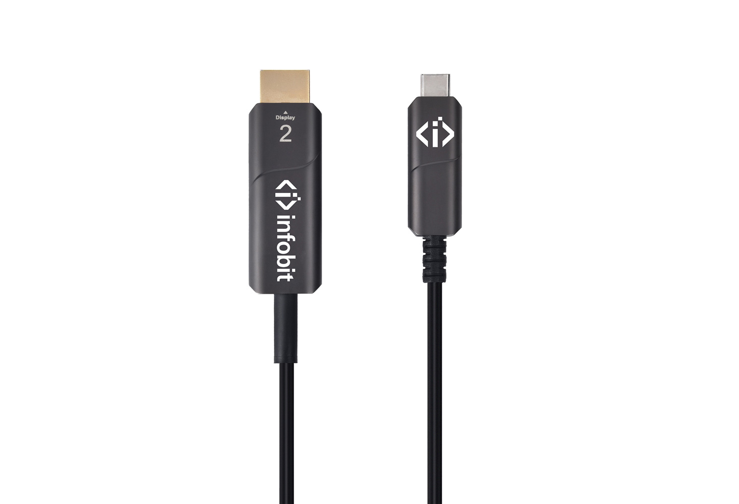 Кабель оптический активный Type C (M) - HDMI (M) Infobit AOC-CHDMI-03